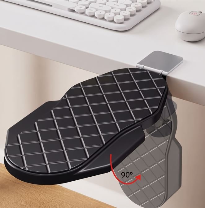 Soporte de reposabrazos ajustable Soporte de codo ergonómico plegable de 90 ° para uso en oficina